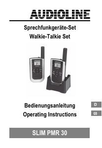 Bedienungsanleitung Audioline Slim PMR 30 Walkie-talkie