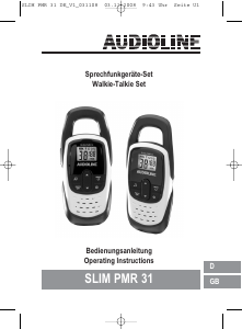 Bruksanvisning Audioline Slim PMR 31 Walkie-talkie