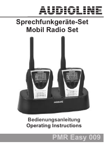 Bruksanvisning Audioline PMR Easy 009 Walkie-talkie