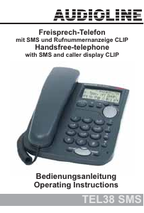 Handleiding Audioline TEL38 SMS Telefoon