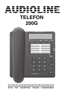 Bedienungsanleitung Audioline 200G Telefon