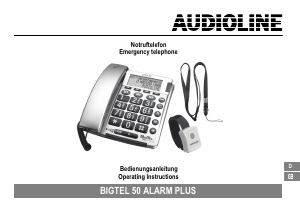 Handleiding Audioline BigTel 50 Alarm Plus Telefoon