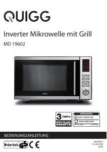 Bedienungsanleitung Quigg MD 19602 Mikrowelle