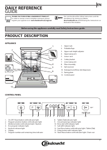 Handleiding Bauknecht IBUC 3C33 X Vaatwasser