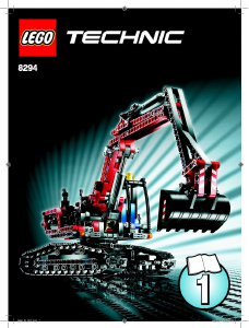 Brugsanvisning Lego set 8294 Technic Gravemaskine
