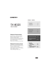 Mode d’emploi Onkyo TX-8020 Récepteur