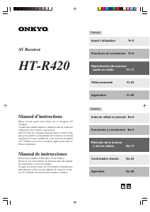 Manual de uso Onkyo HT-R420 Receptor