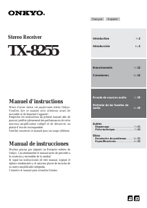 Mode d’emploi Onkyo TX-8255 Récepteur