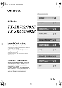Manual de uso Onkyo TX-SR702 Receptor