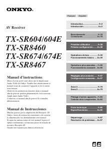 Mode d’emploi Onkyo TX-SR674 Récepteur