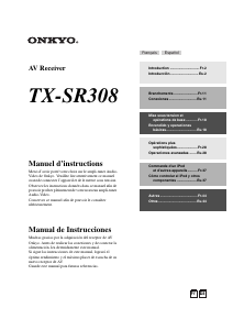Manual de uso Onkyo TX-SR308 Receptor
