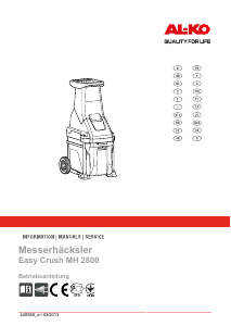 Bruksanvisning AL-KO Easy Crush MH 2800 Kompostkvarn