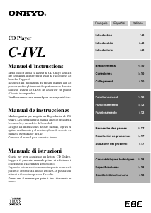 Manuale Onkyo C-1VL Lettore CD