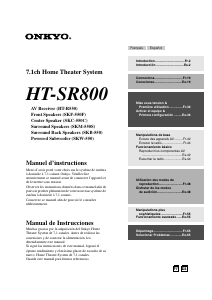 Manual de uso Onkyo HT-SR800 Sistema de home cinema