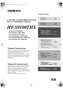 Manual de uso Onkyo HT-S9100THX Sistema de home cinema