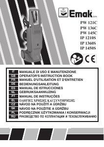 Manuál Emak IP 1450C Tlaková myčka