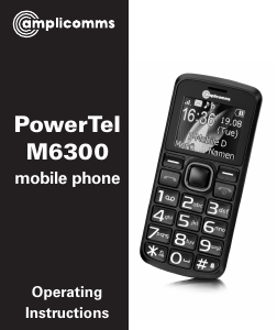 Manual Amplicomms PowerTel M6300 Mobile Phone