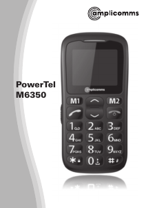 Manual Amplicomms PowerTel M6350 Mobile Phone