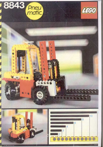 Manual Lego set 8843 Technic Forklift truck