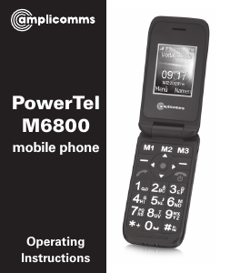 Handleiding Amplicomms PowerTel M6800 Mobiele telefoon
