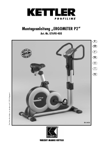 Manual de uso Kettler Ergometer P2 Bicicleta estática