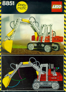 Handleiding Lego set 8851 Technic Graafmachine