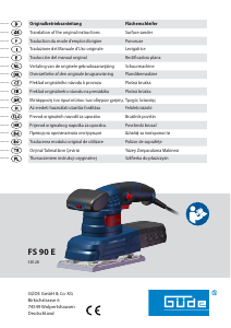 Handleiding Güde FS 90 E Vlakschuurmachine