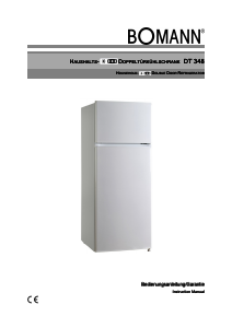 Manual Bomann DT 348 Fridge-Freezer