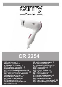 Manual Camry CR 2254 Secador de cabelo