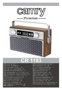 Manual Camry CR 1183 Rádio