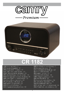 Manual Camry CR 1182 Rádio