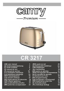 Manual Camry CR 3217 Torradeira