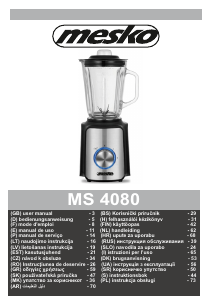Manual Mesko MS 4080 Blender