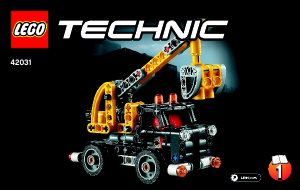 Instrukcja Lego set 42031 Technic Ciężarówka z wysięgnikiem