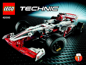 Instrukcja Lego set 42000 Technic Samochód wyścigowy