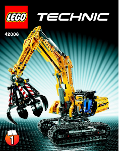 Priročnik Lego set 42006 Technic Bager