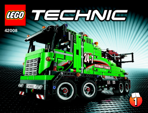 Manual Lego set 42008 Technic Service truck