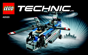 Handleiding Lego set 42020 Technic Helikopter met dubbele rotor