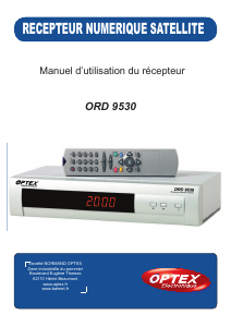 Mode d’emploi Optex ORD 9530 Récepteur numérique