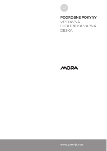 Manuál Mora VDE 631 X Varná deska