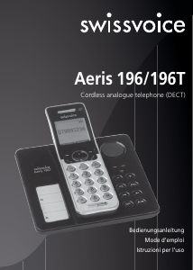 Mode d’emploi Swissvoice Aeris 196 Téléphone sans fil