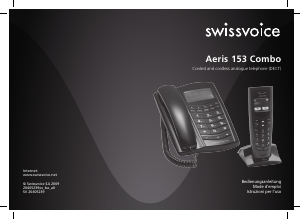 Mode d’emploi Swissvoice Aeris 153 Combo Téléphone sans fil