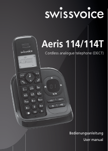 Handleiding Swissvoice Aeris 114T Draadloze telefoon