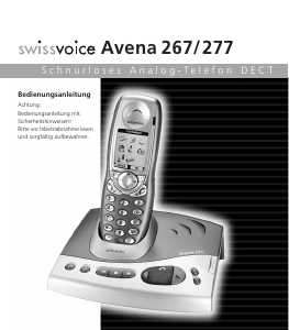 Bedienungsanleitung Swissvoice Avena 267 Schnurlose telefon