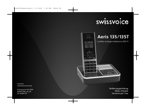 Bedienungsanleitung Swissvoice Aeris 135T Schnurlose telefon