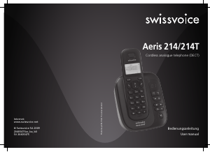 Handleiding Swissvoice Aeris 214T Draadloze telefoon