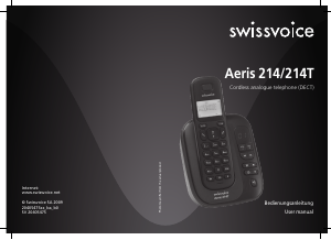 Bruksanvisning Swissvoice Aeris 214T Trådlös telefon