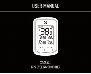 Manual Xoss G+ Cycling Computer