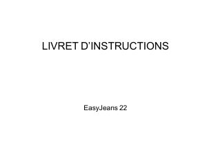 Mode d’emploi Janome EasyJeans 22 Machine à coudre