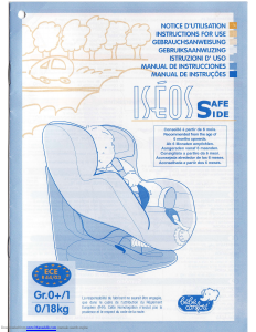 Manual Bébé Confort Iseos Safe Side Car Seat